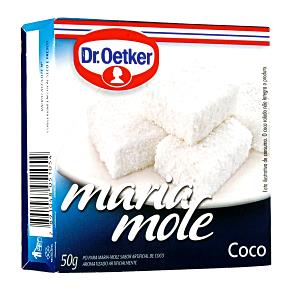 Quantas calorias em 1 porção (14 g) Maria Mole?