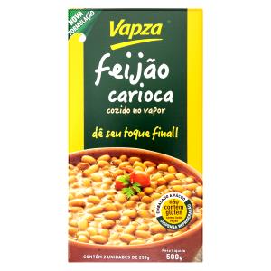 Quantas calorias em 1 porção (140 g) Feijão Carioca Cozido a Vapor?