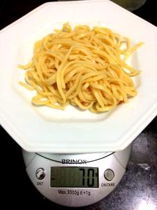 Quantas calorias em 1 Porção (140 G) Macarrão?