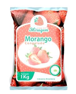 Quantas calorias em 1 porção (140 g) Morango Congelado?