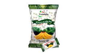 Quantas calorias em 1 porção (15 g) Bananika?