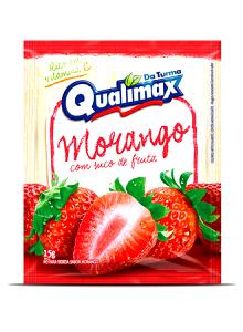 Quantas calorias em 1 porção (15 g) Bebida Em Pó de Morango?