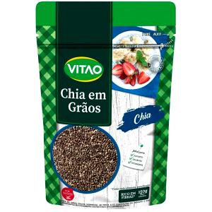 Quantas calorias em 1 porção (15 g) Chia em Grãos?