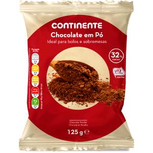 Quantas calorias em 1 porção (15 g) Chocolate em Pó?