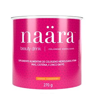 Quantas calorias em 1 porção (15 g) Naara Beauty Drink?