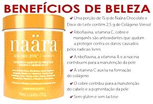 Quantas calorias em 1 porção (15 g) Naara Skin Care Drink?