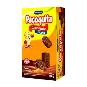 Quantas calorias em 1 porção (15 g) Pacoquita Chocolate Crocante?