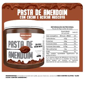 Quantas calorias em 1 porção (15 g) Pasta de Amendoim Original?