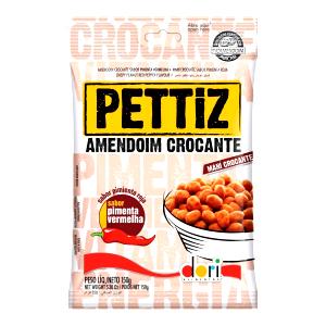 Quantas calorias em 1 porção (15 g) Pettiz Amendoim?