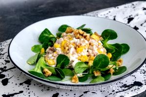 Quantas calorias em 1 Porção (156 G) Salada de Atum com Queijo?
