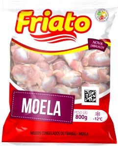 Quantas calorias em 1 porção (166 g) Moela?