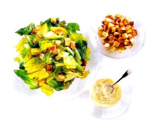 Quantas calorias em 1 porção (175 g) Caesar Salad de Entrada?