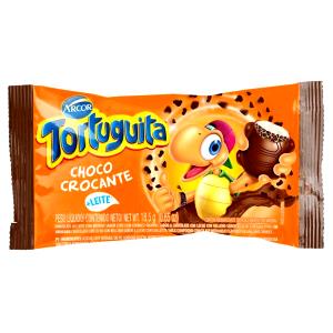 Quantas calorias em 1 porção (18,5 g) Tortuguita Choco Crocante?