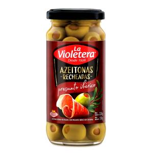 Quantas calorias em 1 porção (20 g) Azeitona Recheada Presunto Ibérico?