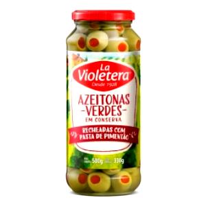 Quantas calorias em 1 porção (20 g) Azeitona Verde Recheada com Pimentão?