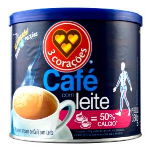 Quantas calorias em 1 porção (20 g) Café com Leite?