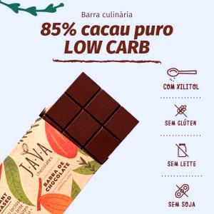 Quantas calorias em 1 porção (20 g) Chocolate 85% sem Açúcar?