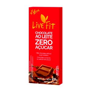 Quantas calorias em 1 porção (20 g) Chocolate Ao Leite Zero Açúcar?