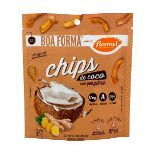 Quantas calorias em 1 porção (20 g) Coco Chips Assados Gengibre?