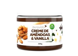 Quantas calorias em 1 porção (20 g) Creme de Amêndoas e Vanilla?