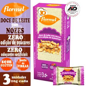 Quantas calorias em 1 porção (20 g) Doce de Leite com Nozes Diet?