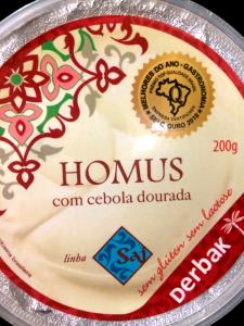 Quantas calorias em 1 porção (20 g) Homus com Cebola Dourada?