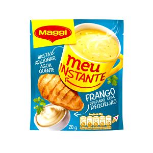 Quantas calorias em 1 porção (20 g) Meu Instante Frango com Requeijão?