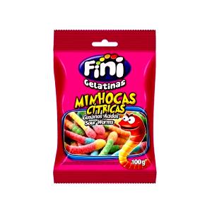 Quantas calorias em 1 porção (20 g) Minhoca Ácida?