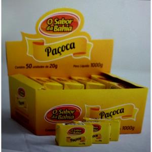 Quantas calorias em 1 porção (20 g) Paçoca Tradicional?