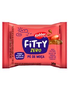 Quantas calorias em 1 porção (20 g) Pé de Moça Fitty Zero?