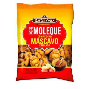 Quantas calorias em 1 porção (20 g) Pé de Moleque com Açúcar Mascavo e Melado?