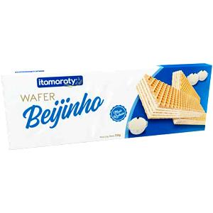 Quantas calorias em 1 porção (20 g) Wafer Beijinho?