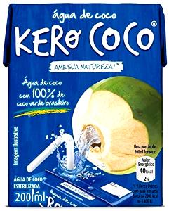 Quantas calorias em 1 porção (200 ml) Água de Coco (200ml)?