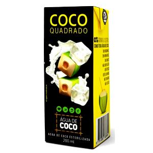 Quantas calorias em 1 porção (200 ml) Água de Coco?