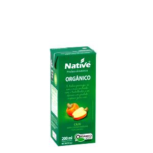 Quantas calorias em 1 porção (200 ml) Suco Orgânico de Caju?