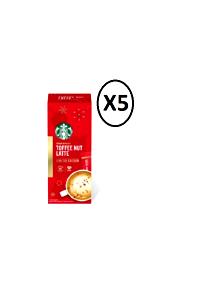 Quantas calorias em 1 porção (21,3 g) Toffee Nut Latte?