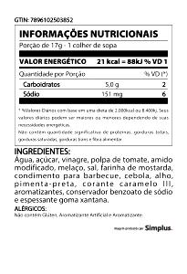 Quantas calorias em 1 porção (21 g) Molho Barbecue?