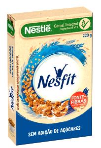 Quantas calorias em 1 porção (21 g) Nesfit 4 Cereais Integrais?