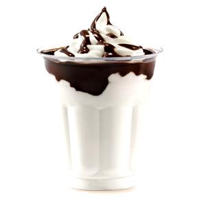 Quantas calorias em 1 porção (219 g) Top Sundae Chocolate?