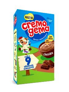 Quantas calorias em 1 porção (22 g) Cremogema Chocolate?