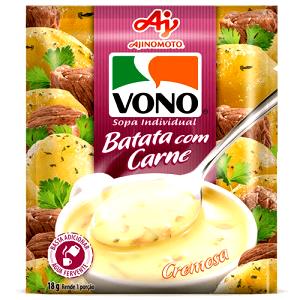 Quantas calorias em 1 porção (22 g) Sopa Batata com Carne (22g)?