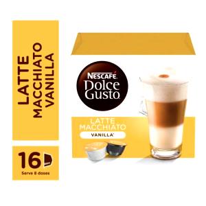 Quantas calorias em 1 porção (23,5 g) Latte Macchiato Vanilla?