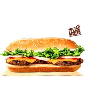 Quantas calorias em 1 porção (230 g) Long Cheeseburger?