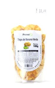 Quantas calorias em 1 porção (25 g) Banana Verde Chips?