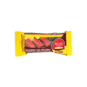 Quantas calorias em 1 porção (25 g) Bananinha com Chocolate?