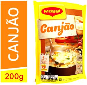 Quantas calorias em 1 porção (25 g) Canjão?