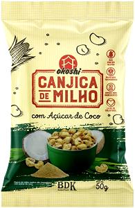 Quantas calorias em 1 porção (25 g) Canjica de Milho com Açúcar de Coco?