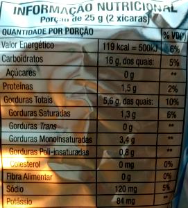 Quantas calorias em 1 porção (25 g) Cheetos?