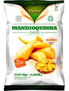 Quantas calorias em 1 porção (25 g) Chips Mandioquinha?