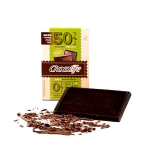 Quantas calorias em 1 porção (25 g) Chocolate 85% Cacau Zero Açúcar?